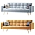 Madrid 3-Seater Sofa: Stylish, Comfortable, Versatile 3D model small image 1