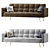 Madrid 3-Seater Sofa: Stylish, Comfortable, Versatile 3D model small image 3