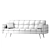 Madrid 3-Seater Sofa: Stylish, Comfortable, Versatile 3D model small image 4