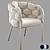 Modrest Debra - Stylish Fabric Dining Chair 3D model small image 1