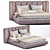 Luxury ANNIBALE Neiva Bed - Italian Elegance for Your Bedroom 3D model small image 1
