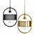 Elegant Pendant Lamps in Black & Gold 3D model small image 2