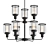 Luxury Ludlow 2 Tier Chandelier 3D model small image 1