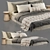 Luxury Linen Bedding Set: Cozy & Chic 3D model small image 1