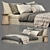 Luxury Linen Bedding Set: Cozy & Chic 3D model small image 2