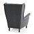 Ikea Kids Armchair STRANDMON: Comfy & Cute 3D model small image 2