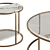 Fendi Boogie Circle Marble Table 3D model small image 3