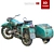 Vintage 370 Motorcycle 3D model small image 5