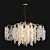 Elegant Willow Glass Chandelier 3D model small image 1
