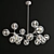 Elegant Chrome Ceiling Light 3D model small image 1