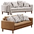 Clayton 2100mm Square Arm Sofa 3D model small image 1