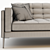 Contemporary Leather Sofa 3D model small image 5