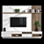 Sleek TV Wall 62 - High-Quality Modular Design 3D model small image 5