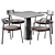 Elegant Table & Chair Set 3D model small image 1