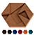 Hexagon Cork 3D Panel 3D model small image 1