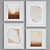 Modern Classic Frame Set with Abstract Images - 4 Frames, 5 Material Options 3D model small image 4