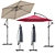 Illuminated Parasol: LED Lights for Outdoor Ambiance 3D model small image 1