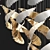 Winged Elegance: Sans Souci Chandelier 3D model small image 3