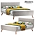 Borneo Bed: Spacious, Stylish, and Versatile 3D model small image 1