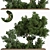 Grass & Tree Garden Set 3D model small image 1