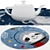 Round Rug Set: 6 Variations 3D model small image 4