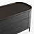 Modern Black Elm Chest of Drawers 3D model small image 4