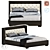 Luxury King Size Bed in SL-0053 Design 3D model small image 1