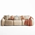 Elegant Busnelli PIUMOTTO Sofa 3D model small image 2