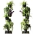 Indoor Plant Rack with Potted Greenery 3D model small image 1