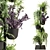 Indoor Plant Rack with Potted Greenery 3D model small image 4