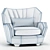 Elegant Hemingway Armchair: Visionnaire Collection 3D model small image 5