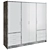 Modern Shoaf 4 Door Wardrobe 3D model small image 2