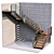 Contemporary Staircase Design 3D model small image 1