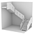 Contemporary Staircase Design 3D model small image 5