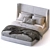 Modern Midnight Dream: Flexform Bed 3D model small image 5