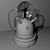 Vintage Tesla Lamp 3D model small image 2