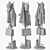 Stylish HEMNES Hat & Coat Stand 3D model small image 1