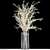 Elegant White Dry Flower Bouquet 3D model small image 5