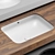 Elegant Cielo Washbasin Set 3D model small image 4