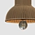 Rattan Pendant Lamp with Bird Accents 3D model small image 7