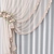 Elegant Lace Sheer Curtain 3D model small image 2