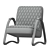 Modern Industrial Armchair 3D model small image 4