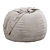 Cozy Comfort Bean Bag Chai 3D model small image 2