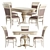 Caesar 2 Classic Dining Set 3D model small image 1