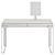 Fendi Aura Lady Desk with Lacquer Finish 3D model small image 5