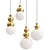 Elegant Sphere Suspension Pendant 3D model small image 1