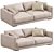 Luxury Leather Sofa Bristol - Poliform 3D model small image 1