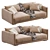 Elegant Bristol Sofa by Poliform 3D model small image 3