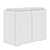 Golden Trim Chest of Drawers 3D model small image 3