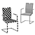 Gwinner Lena Chair: Stylish and Comfortable Seating Option 3D model small image 3